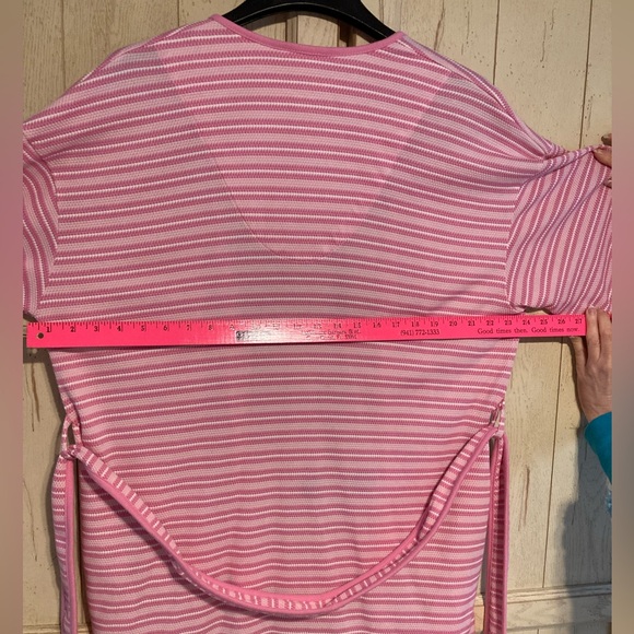 Women’s Vintage Cypress Pink Striped Short Bath Robe SMALL - Picture 11 of 12